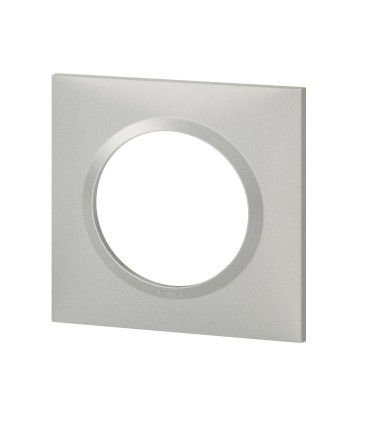 Plaque de finition Dooxie Aluminium - 1 poste / Legrand