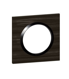 Plaque de finition Dooxie Bois Ébène - 1 poste / Legrand