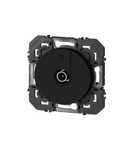 Prise TV étoile blindée Dooxie noir emballage blister