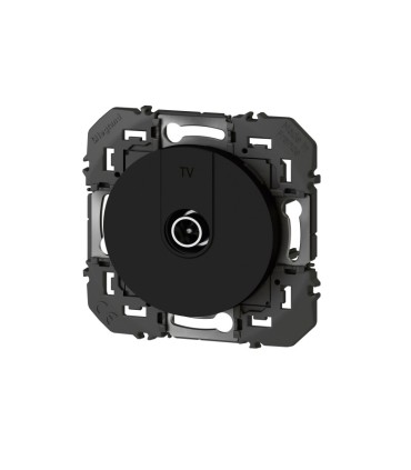 Prise TV étoile blindée Dooxie noir emballage blister