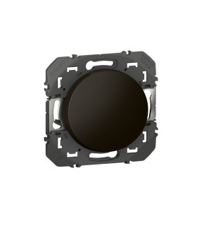 Poussoir simple dooxie 6A 250V~ finition noir emballage blister