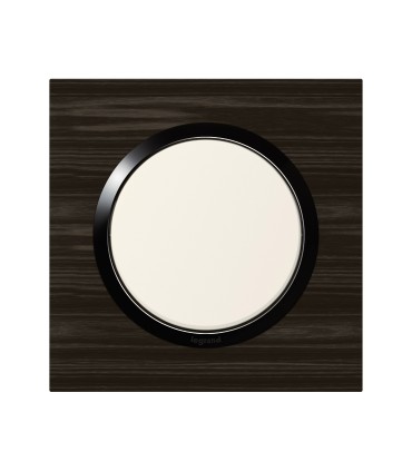 Plaque de finition Dooxie Bois Ébène - 1 poste / Legrand