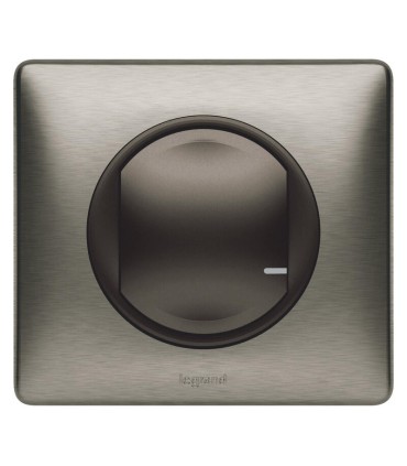 Interrupteur variateur connecté Céliane with Netatmo - plaque graphite