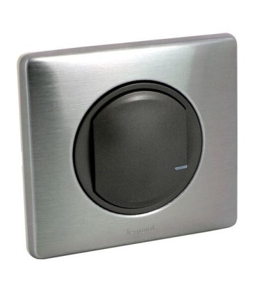 Interrupteur variateur connecté Céliane with Netatmo - plaque graphite