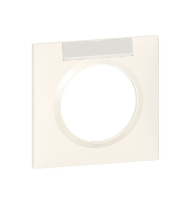 Plaque de finition Dooxie Blanc - 1 poste avec Porte-étiquette / Legrand