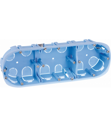 Boite encastrement triple Eurohm placohm entraxe 57mm ø 67mm