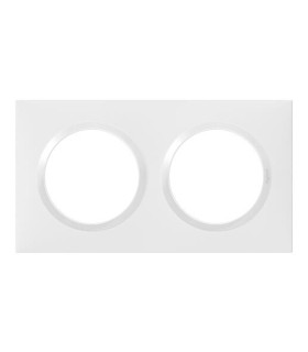 Plaque de finition Dooxie Blanc 2 postes / Legrand