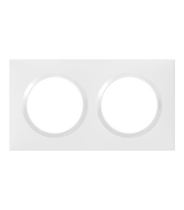 Plaque de finition Dooxie Blanc 2 postes / Legrand