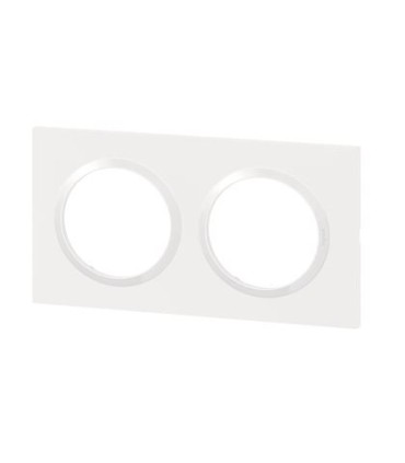 Plaque de finition Dooxie Blanc 2 postes / Legrand