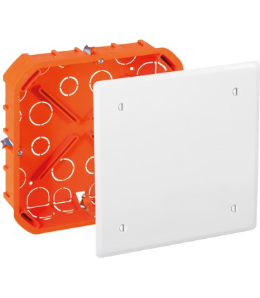 Boite de dérivation encastrée cloison sèche 170x170x45