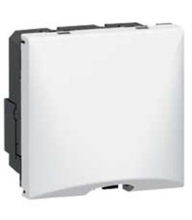 Sortie de câble Mosaic avec serre-câbles - 16A - 4 bornes - 2 modules - blanc