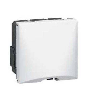 Sortie de câble Mosaic avec serre-câbles - 16A - 4 bornes - 2 modules - blanc