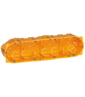 Boîte multipostes Batibox cloisons sèches 4 postes profondeur 50mm