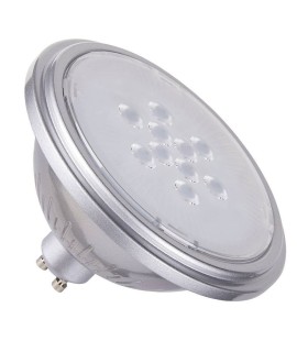 Source LED QPAR111, GU10, argent, 7,3W, 2700K