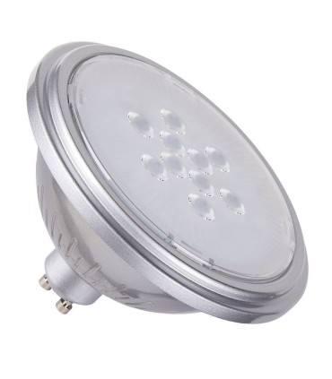 Source LED QPAR111, GU10, argent, 7,3W, 2700K
