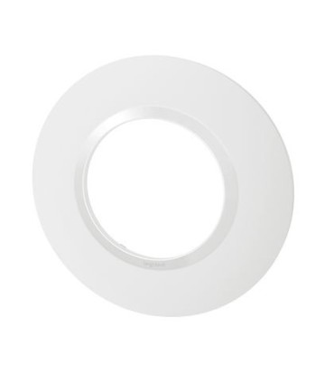 Plaque de finition Dooxie Blanc 1 poste rond / Legrand