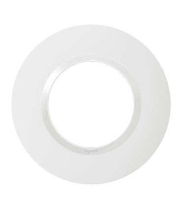 Plaque de finition Dooxie Blanc 1 poste rond / Legrand