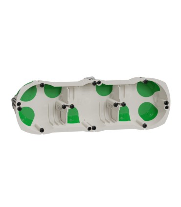 Boîte étanche 3 postes Multifix air, entraxe 71mm, ø 67 mm, prof. 40 mm
