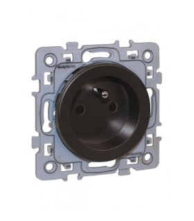 Prise 2P+T 16A Square anthracite