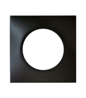 Plaque anthracite 1 poste Square
