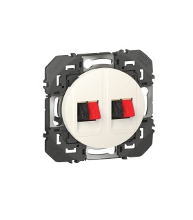 Prise haut-parleur double Dooxie Blanc / Legrand