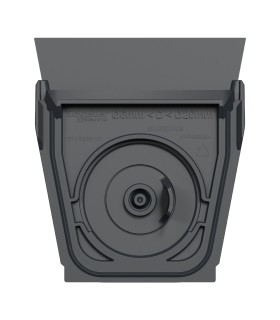 Lot de 10 entrées de câble simple gris antracite Mureva Styl