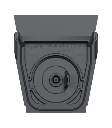 Lot de 10 entrées de câble simple gris antracite Mureva Styl