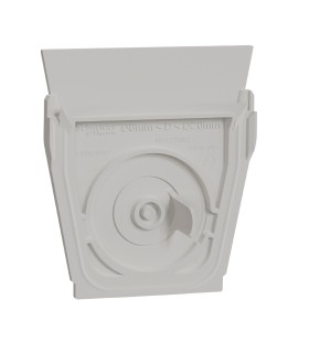 Lot de 10 entrées de câble simple blanc  Mureva Styl