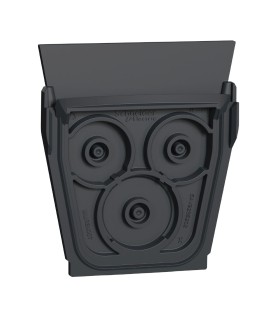 Lot de 10 entrées de câbles triple gris Mureva Styl