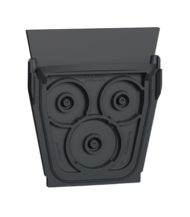 Lot de 10 entrées de câbles triple gris Mureva Styl