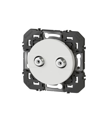 Prise réseau câblé AFORM type F Dooxie Blanc / Legrand