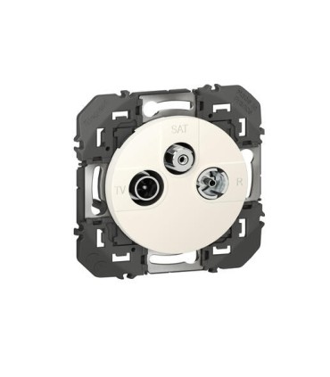 Prise TV-R-SAT étoile blindée Dooxie Blanc / Legrand