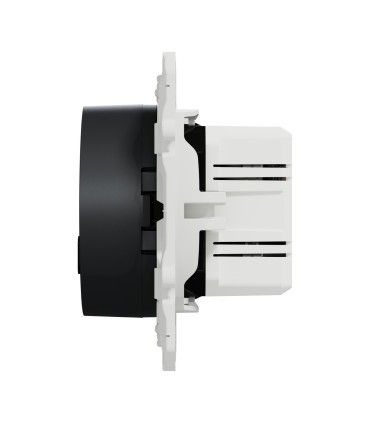 Prise USB double Odace charge rapide type A+C - 18W - 3,4A - anthracite