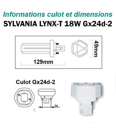 Lampe fluocompacte LYNX-T 18W-830