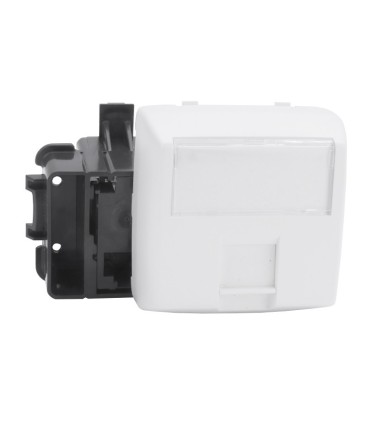 Prise RJ45 catégorie5e FTP 9 contacts Appareillage saillie composable blanc