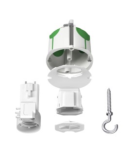 Boite Point de centre DCL étanche MULTIFIX AIR avec Douille et Couvercle affleurant
