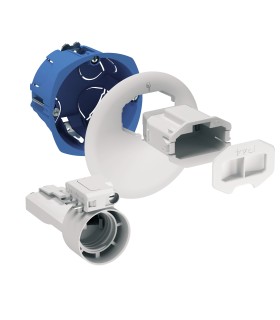Boite d'applique DCL MULTIFIX avec Douille et Couvercle non affleurant