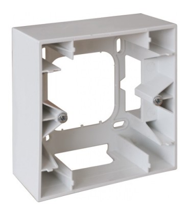 Cadre saillie 1 poste Square Blanc