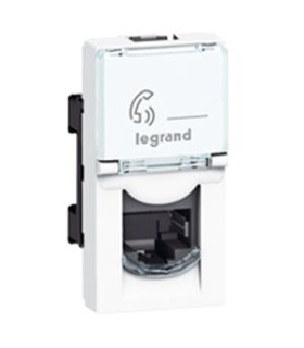 Prise RJ45 Cat. 6 FT Mosaic 1 module - blanc