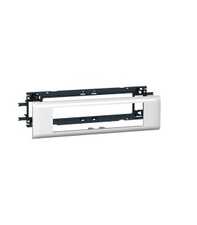 Support Mosaic pour goulotte DLP couv 65 mm - 8 modules Blanc