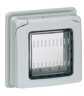 Adaptateur pour coffrets mobiles P17 - IP 55 pour mécanismes Mosaic 2 modules