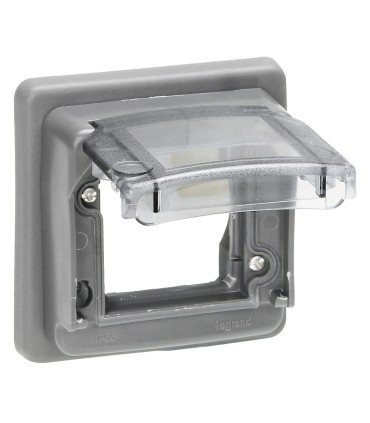 Socle adaptateur Hypra pour mécanisme Mosaic 2 mod - IP 55