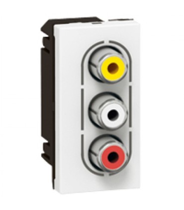 PRISE 3 RCA MOSAIC blanc