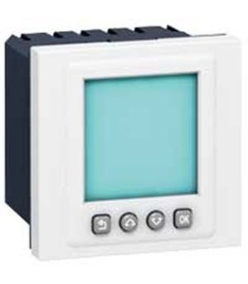 Interrupteur Horaire Programmable Mosaic - 2 modules - blanc