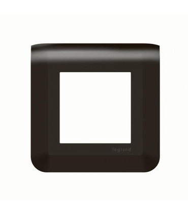 Plaque de finition Mosaic pour 2 modules noir mat