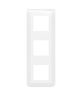 Plaque de finition verticale Mosaic pour 3x2 modules blanc