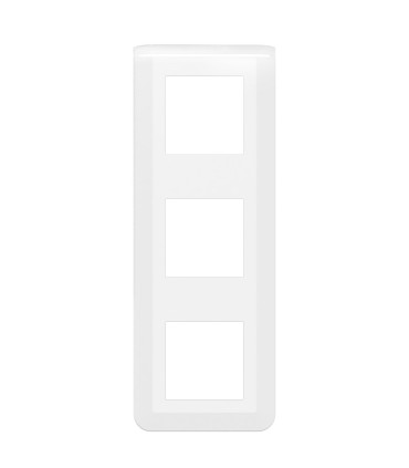 Plaque de finition verticale Mosaic pour 3x2 modules blanc