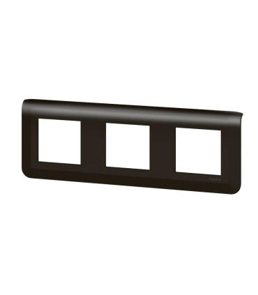 Plaque de finition horizontale Mosaic pour 3x2 modules noir mat