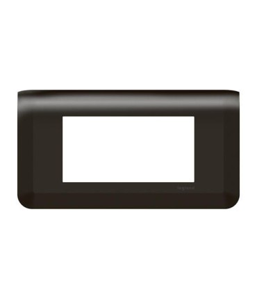 Plaque de finition horizontale Mosaic pour 4 modules noir mat