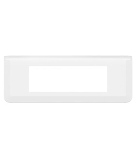 Plaque de finition horizontale Mosaic pour 6 modules blanc